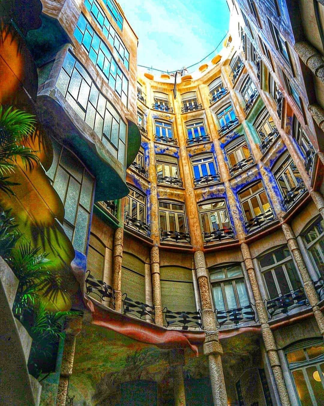 image  1 Barcelona - Casa Mila - La PedreraThank you #lluviaespanola Follow #barcelona