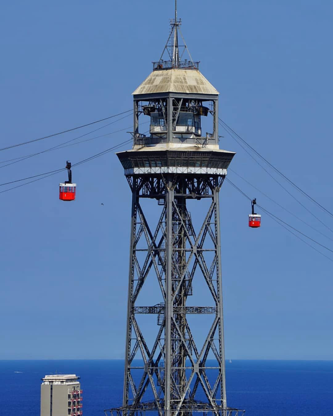 Barcelona - Iconic cable car ride from the beach to the castle of Montjuic